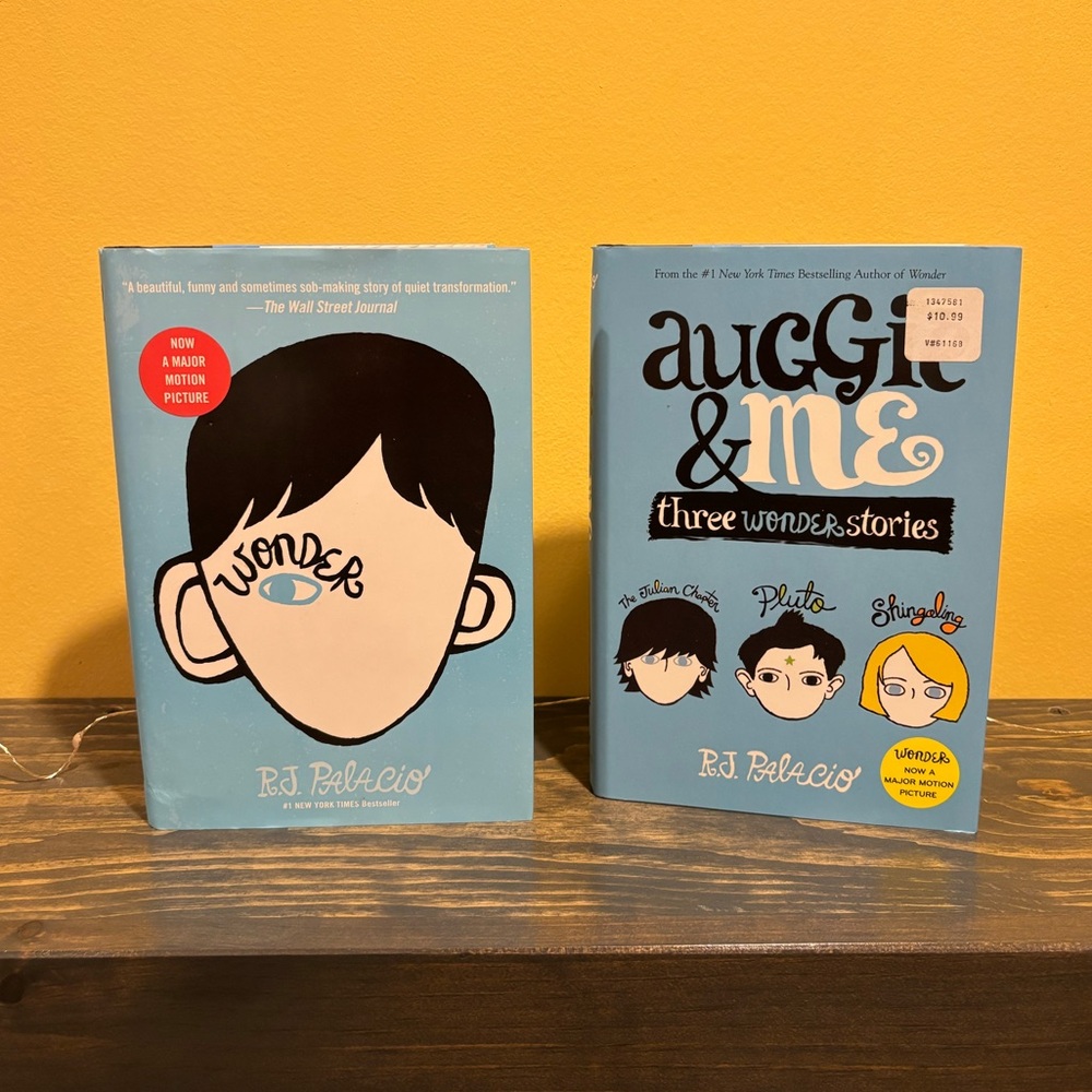 “Wonder” and “Auggie & Me” Hardcover Books